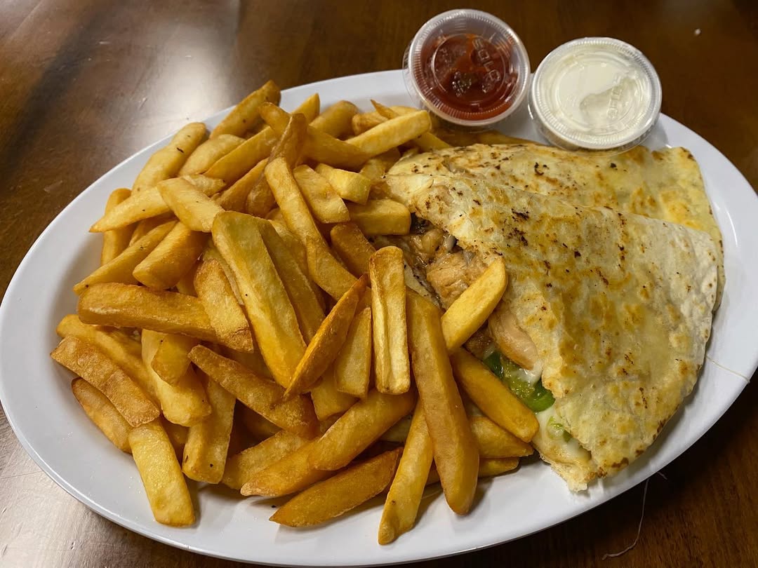"Chicken \u0026 Cheese Quesadilla"